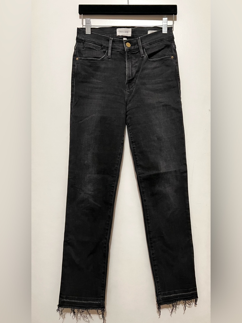 Frame Denim Le High Straight Dark Gray Women's Jeans